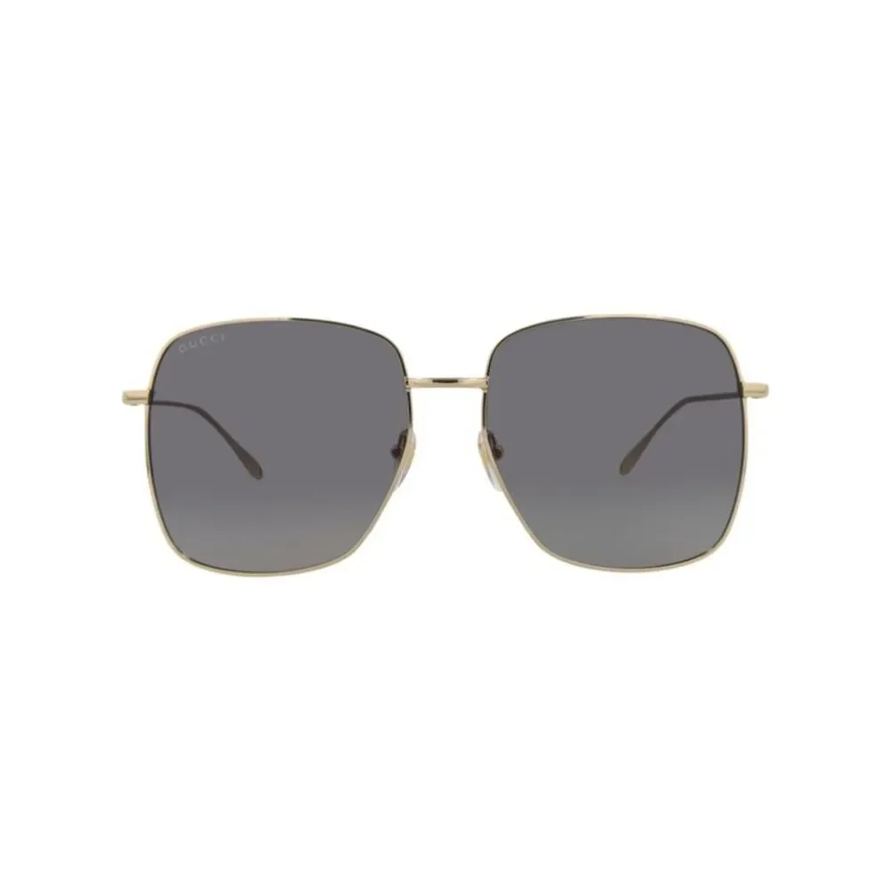 Square-Frame Metal Sunglasses